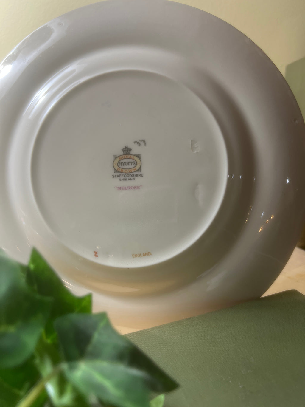 Royal Crown Myotts “Melrose” Vintage English China Plate | Staffordshire, England